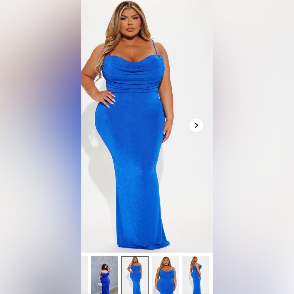 Fashion Nova Royal Blue Maxi Dress